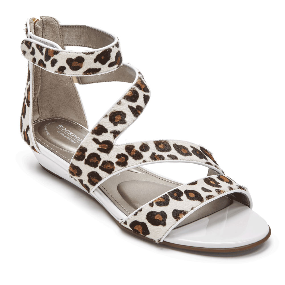 Sandálias Rockport Mulher Leopardo - Total Motion Zandra Strappy - 87236FOIN